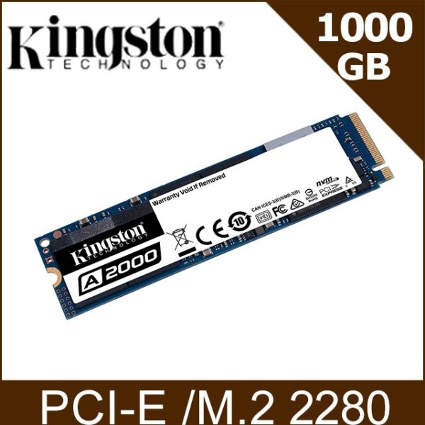 #426 - ZH - SSD 固態硬碟：金士頓 Kingston A2000 1TB M.2 PCIe 2280