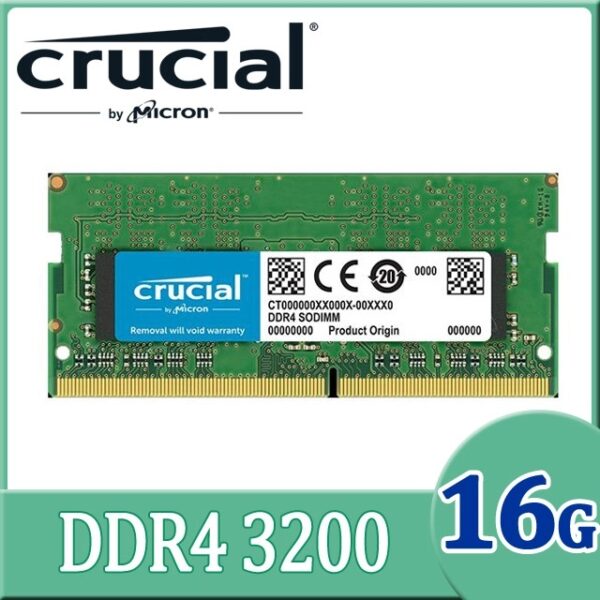 #475 - ZH - 記憶體：美光 Micron Crucial NB 16GB DDR4-3200 (2048*8)