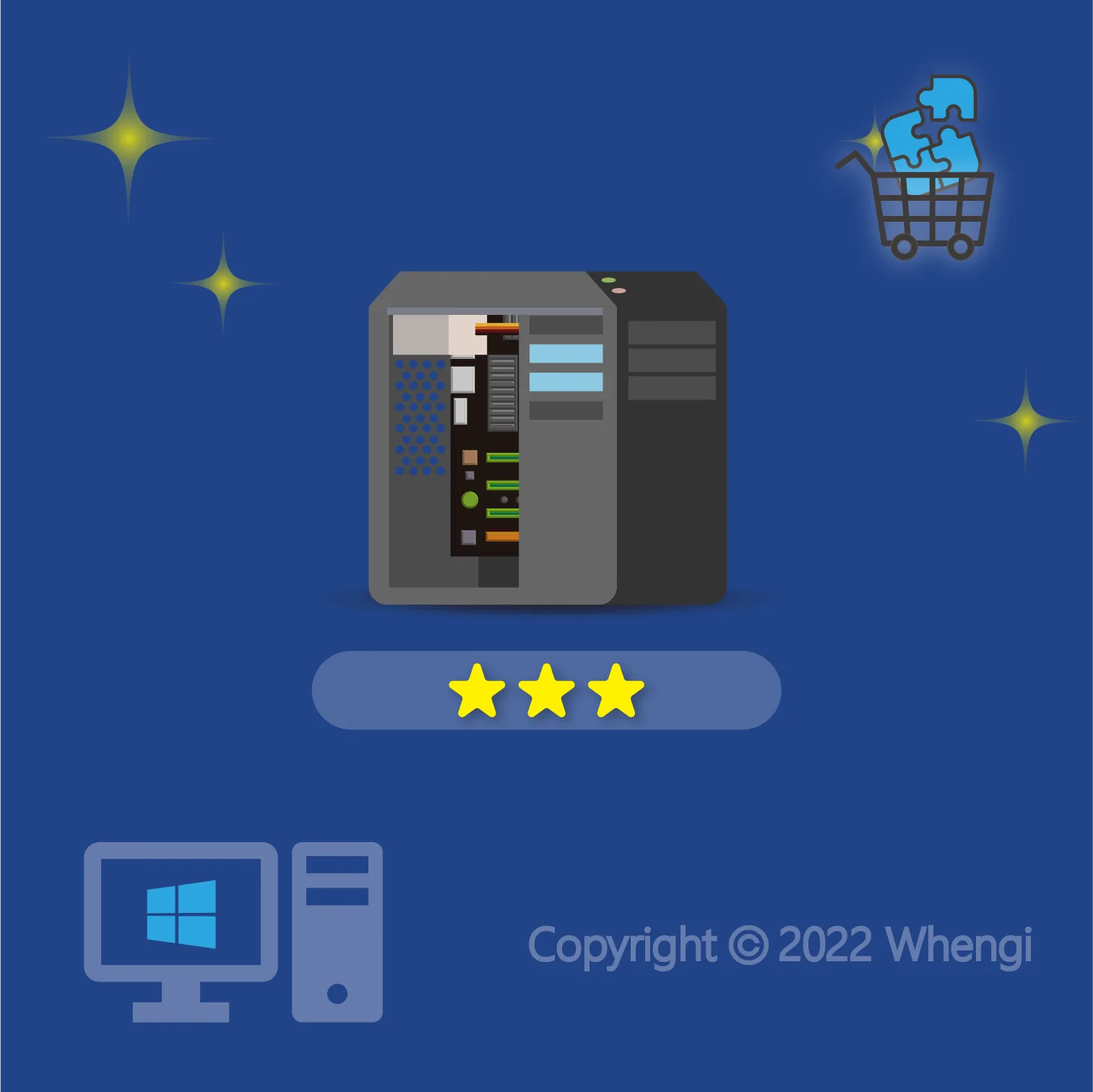 #108 - ZH - 客製化套裝單機 - 桌上型電腦, Windows：代購+組裝+設定+調整+優化 (專業款)