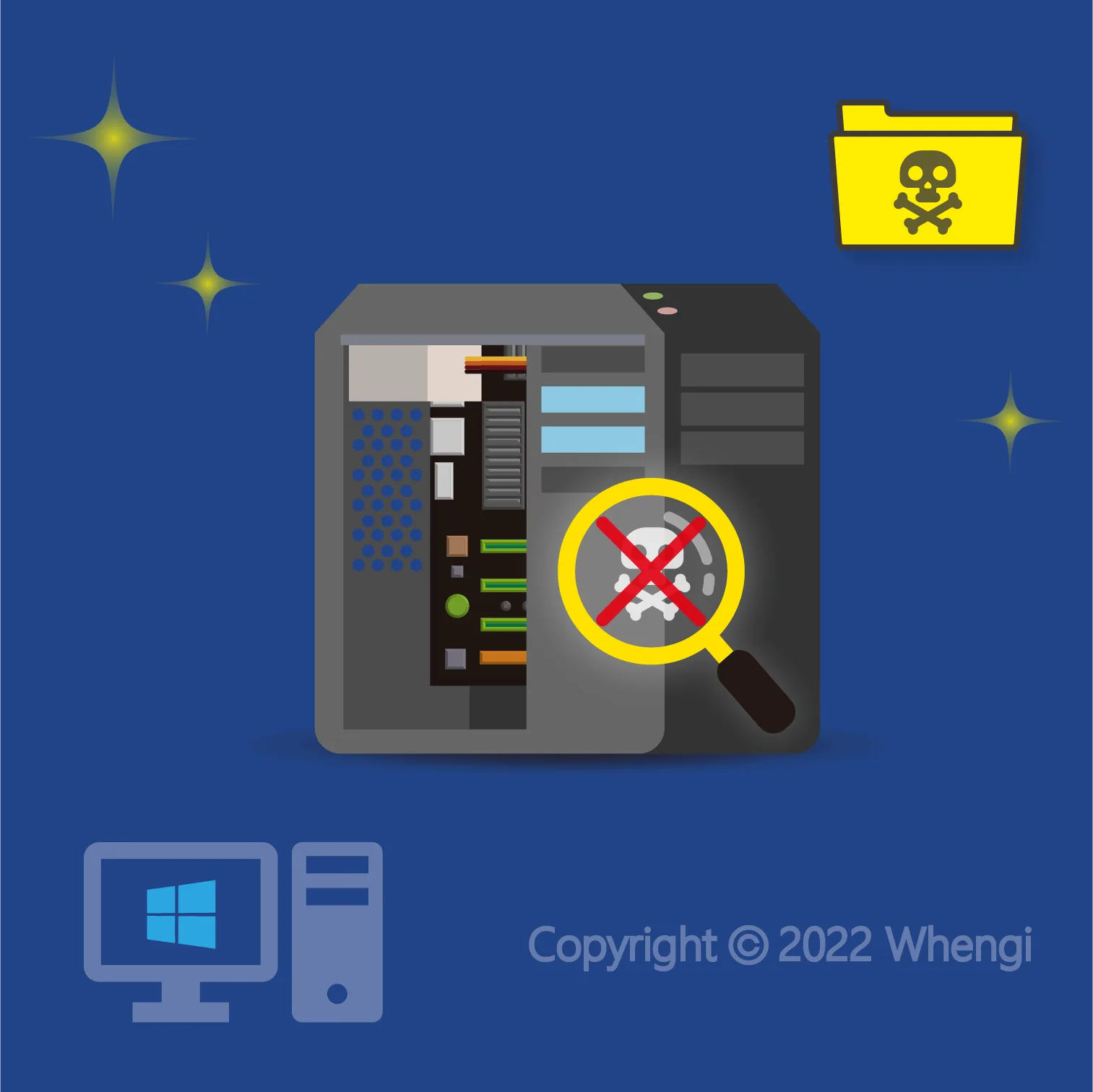 #370 - ZH - 資料中毒 - 桌上型電腦, Windows：掃描+清除病毒 - 1GB (服務費)