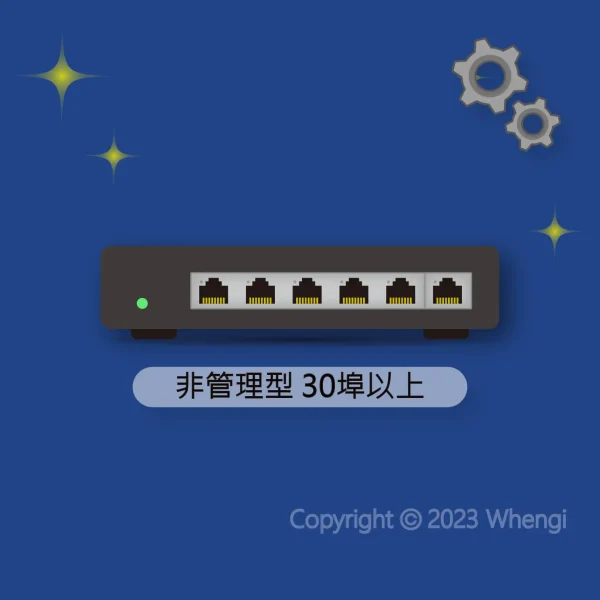 #571 - ZH - 設定 - 網路設備：非管理型交換器 30埠以上 (服務費，含安裝)