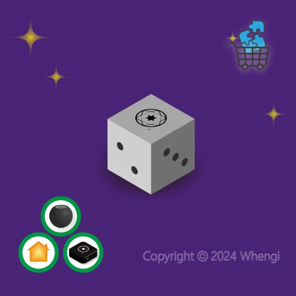 #628 - ZH - 物聯網IoT：六切骰子控制器 (通用型，需搭配網關；支援 Apple HomeKit，需搭配中樞) (含商品物料，安裝與服務費)